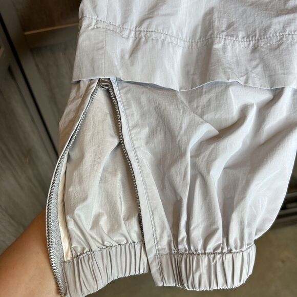 Tibi Jogger Pants Large Pockets Ankle Zippers Light Gray Color Size XS - Picture 4 of 10